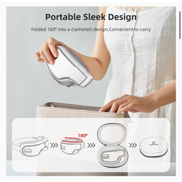 New Heated Bluetooth Eye Massager Mask with Music - Picture 4 of 15